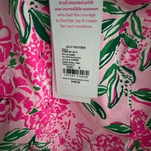 Lilly Pulitzer Pink and Green Floral Dress